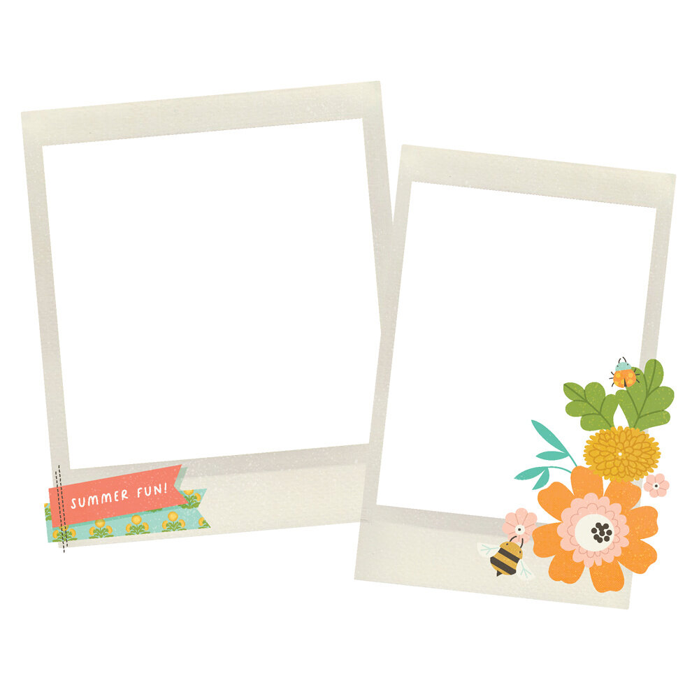 Simple Stories Summer Snapshots Chipboard Frames (22025) (DISCONTINUED)
