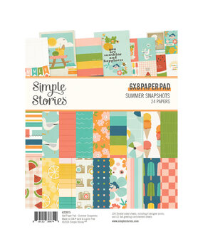 Simple Stories Summer Snapshots 6x8 Inch Paper Pad (22015) (DISCONTINUED)