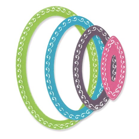 Sizzix Framelits by Stacey Park Fanciful Framelits Clare Classic Ovals (9pcs) (666551) (DISCONTINUED) Sizzix Framelits by Stacey Park Fanciful Framelits Clare Classic Ovals (9pcs) (666551) (DISCONTINUED)