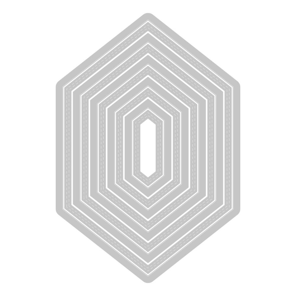 Sizzix Framelits by Stacey Park Fanciful Belinda Stitched Henxagons (10pcs) (666554) (DISCONTINUED) Sizzix Framelits by Stacey Park Fanciful Belinda Stitched Henxagons (10pcs) (666554) (DISCONTINUED)