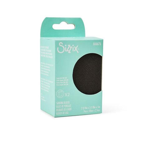 Sizzix Sanding Blocks 2 3/4x3 7/8x1 Inch (2pcs) (666676)