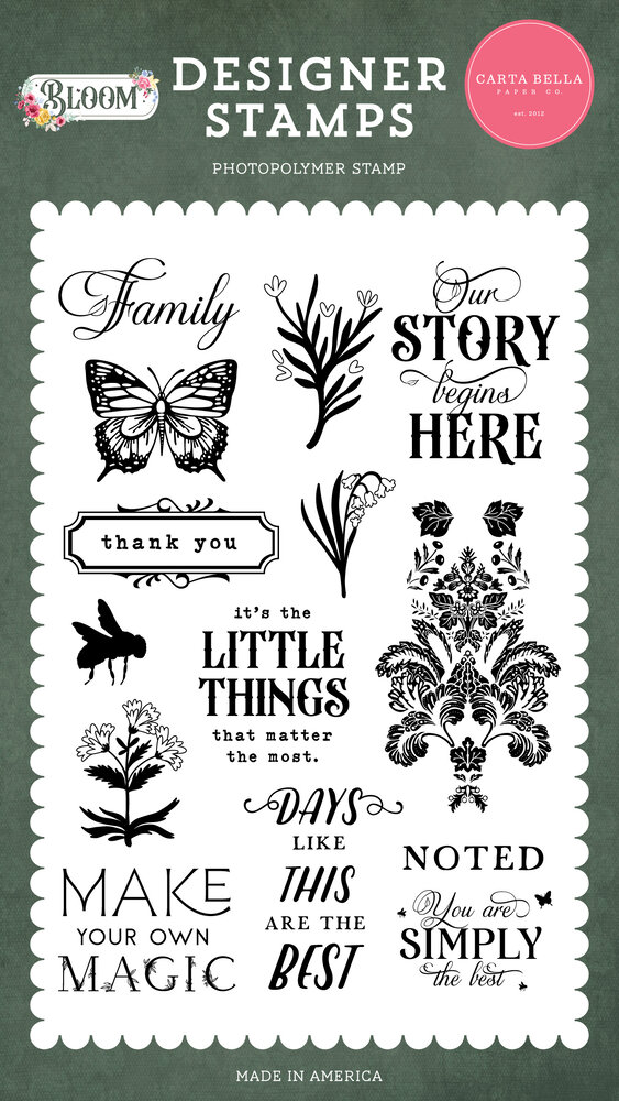 Carta Bella Our Story Begins Here Clear Stamps (CBBL366044) (OUTLET) Carta Bella Our Story Begins Here Clear Stamps (CBBL366044) (OUTLET)