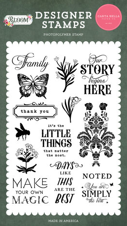 Carta Bella Our Story Begins Here Clear Stamps (CBBL366044) (OUTLET) Carta Bella Our Story Begins Here Clear Stamps (CBBL366044) (OUTLET)