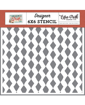 Echo Park Destination Diamonds Stencil (LTT364036) (DISCONTINUED)