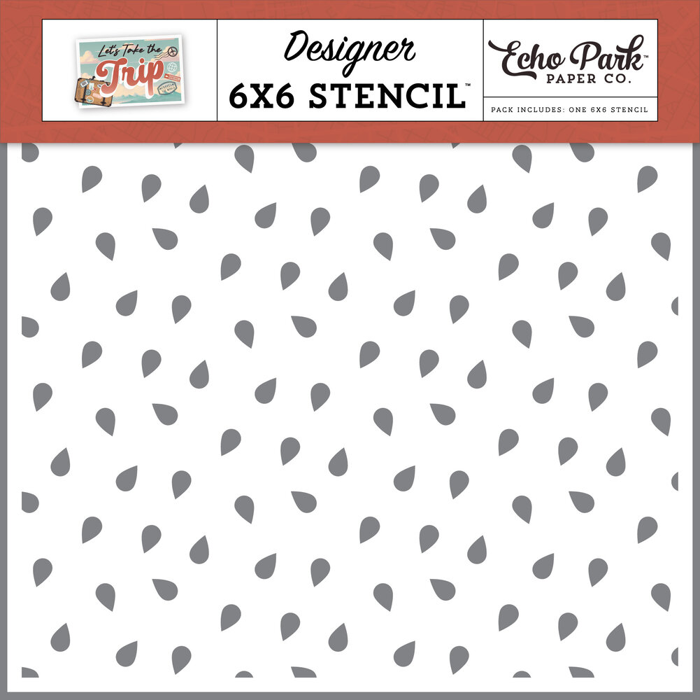 Echo Park Drop A Pin Stencil (LTT364035) (DISCONTINUED)