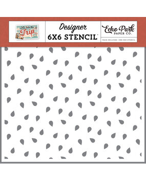 Echo Park Drop A Pin Stencil (LTT364035) (OUTLET)