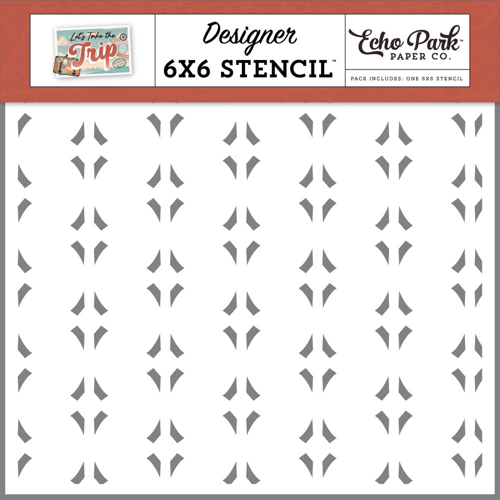 Echo Park Let's Go Geometric Stencil (LTT364034) (DISCONTINUED)