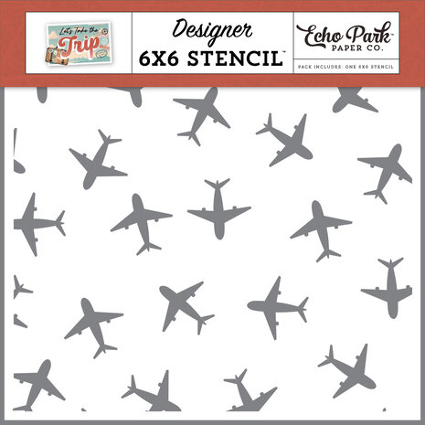 Echo Park Let's Fly Away Stencil (LTT364033) (OUTLET)