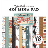 Echo Park Let's Take The Trip 6x6 Inch Cardmakers Mega Pad (LTT364031) (DISCONTINUED)