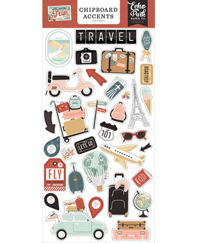 Echo Park Let's Take The Trip Chipboard Accents (LTT364021) (DISCONTINUED)