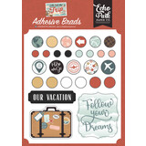 Echo Park Let's Take The Trip Adhesive Brads (LTT364020) (DISCONTINUED)