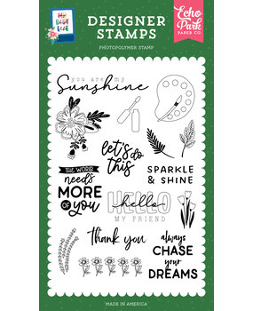 Echo Park Let's Do This Clear Stamps (MBL367043) (OUTLET)