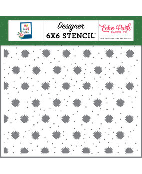 Echo Park Sparkle And Shine Stencil (MBL367035) (OUTLET)