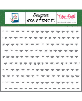 Echo Park Quirky Triangles Stencil (MBL367034) (DISCONTINUED)