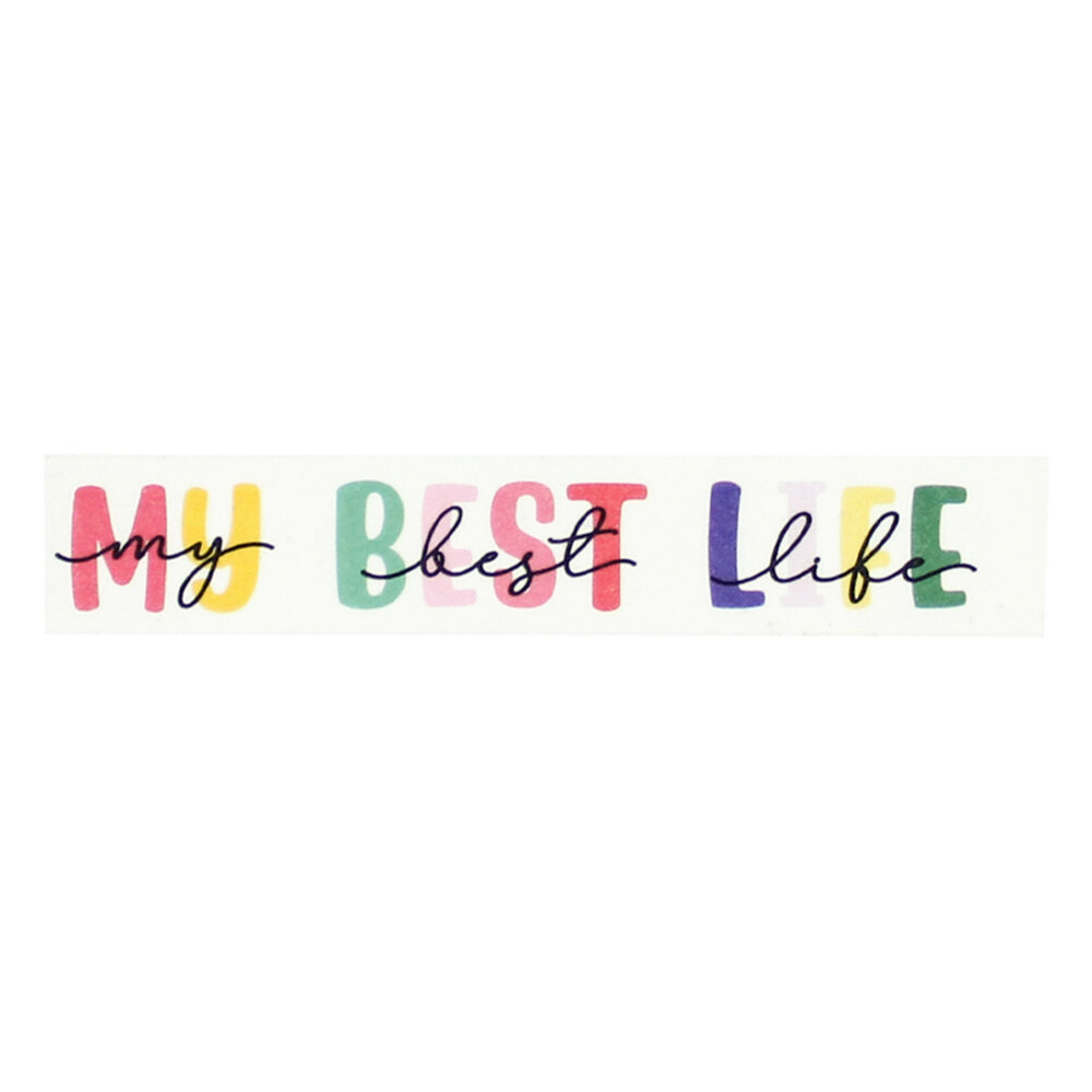Echo Park Washi Tape My Best Life Words (MBL367027) (DISCONTINUED)