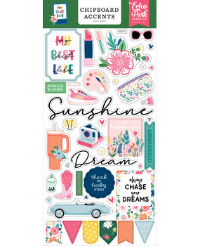Echo Park My Best Life Chipboard Accents (MBL367021) (DISCONTINUED)
