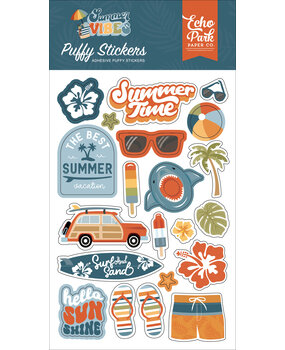 Echo Park Summer Vibes Puffy Stickers (SV365066) (DISCONTINUED)
