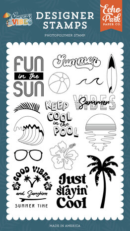 Echo Park Keep Cool In The Pool Clear Stamps (SV365045) (DISCONTINUED) Echo Park Keep Cool In The Pool Clear Stamps (SV365045) (DISCONTINUED)
