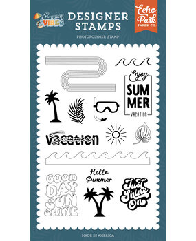 Echo Park Summer Vacation Clear Stamps (SV365044) (OUTLET)