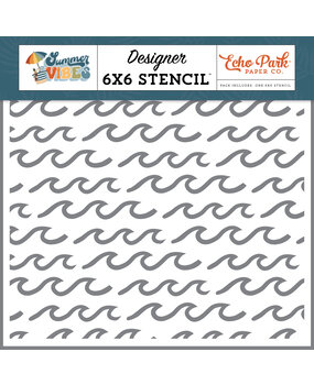 Echo Park Summer Waves Stencil (SV365034) (DISCONTINUED)