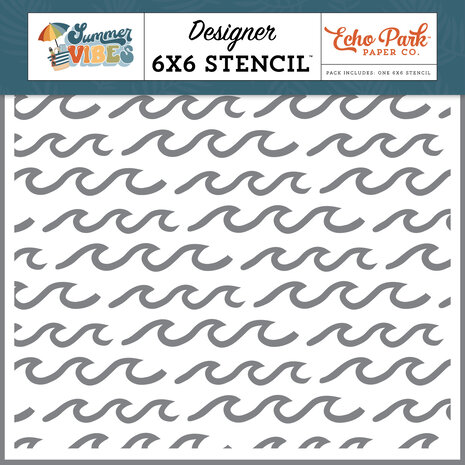 Echo Park Summer Waves Stencil (SV365034) (OUTLET) Echo Park Summer Waves Stencil (SV365034) (OUTLET)