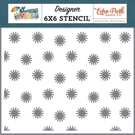 Echo Park Summer Fun Sun Stencil (SV365033) (OUTLET)