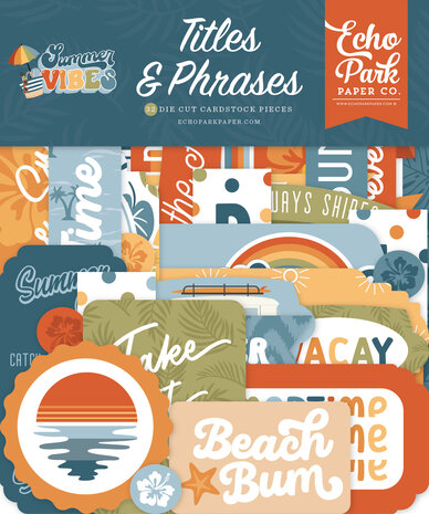 Echo Park Summer Vibes Titles & Phrases (SV365032) (DISCONTINUED)