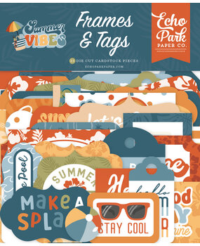 Echo Park Summer Vibes Frames & Tags (SV365025) (DISCONTINUED)