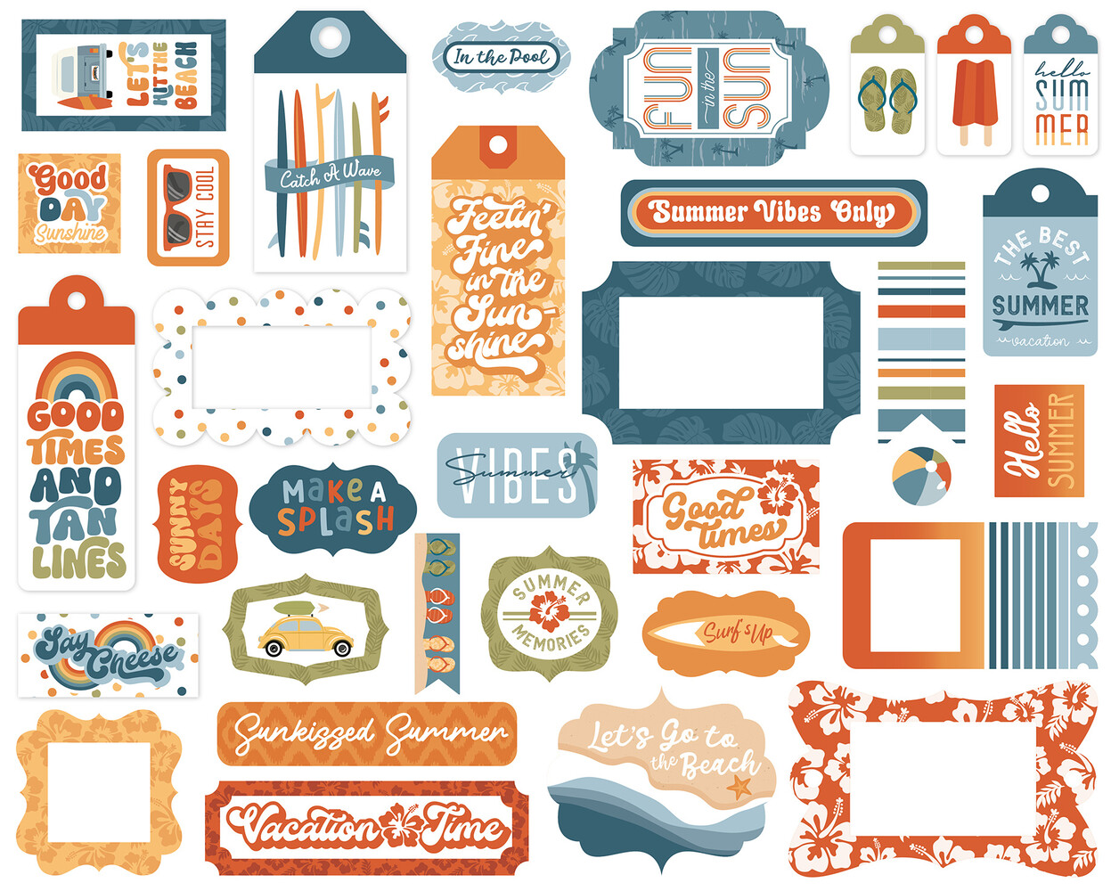Echo Park Summer Vibes Frames & Tags (SV365025) (OUTLET) Echo Park Summer Vibes Frames & Tags (SV365025) (OUTLET)