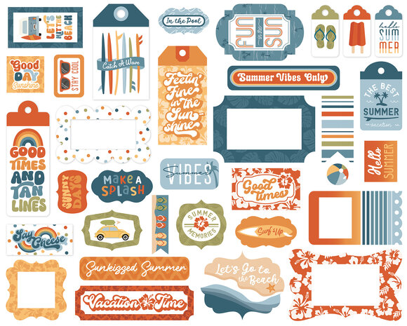 Echo Park Summer Vibes Frames & Tags (SV365025) (OUTLET) Echo Park Summer Vibes Frames & Tags (SV365025) (OUTLET)