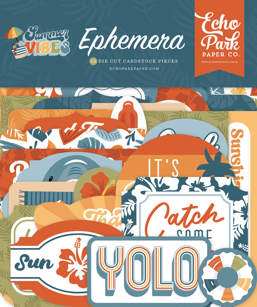 Echo Park Summer Vibes Ephemera (SV365024) (DISCONTINUED) Echo Park Summer Vibes Ephemera (SV365024) (DISCONTINUED)