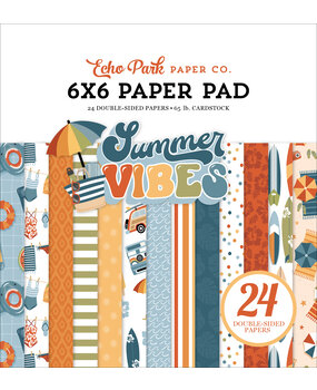 Echo Park Summer Vibes 6x6 Inch Paper Pad (SV365023) (DISCONTINUED)