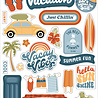 Echo Park Summer Vibes Chipboard Phrases (SV365022) (DISCONTINUED)