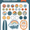 Echo Park Summer Vibes Adhesive Brads (SV365020) (DISCONTINUED)