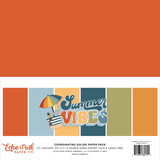 Echo Park Summer Vibes 12x12 Inch Coordinating Solids Paper Pack (SV365015) (DISCONTINUED)