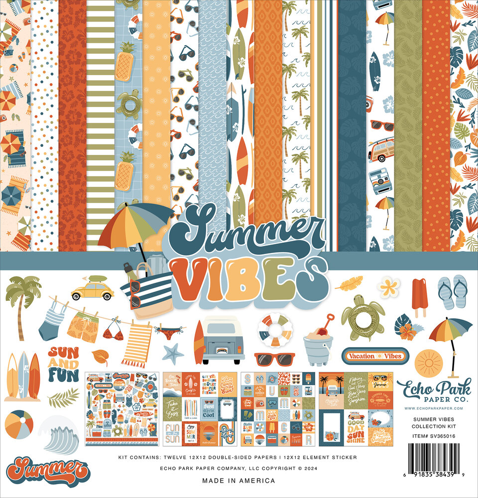 Echo Park Summer Vibes 12x12 Inch Collection Kit (SV365016) (DISCONTINUED)