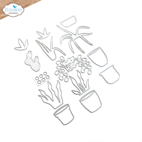Elizabeth Craft Designs This Lovely Life Dies Succulents & Pots (2135) (DISCONTINUED)