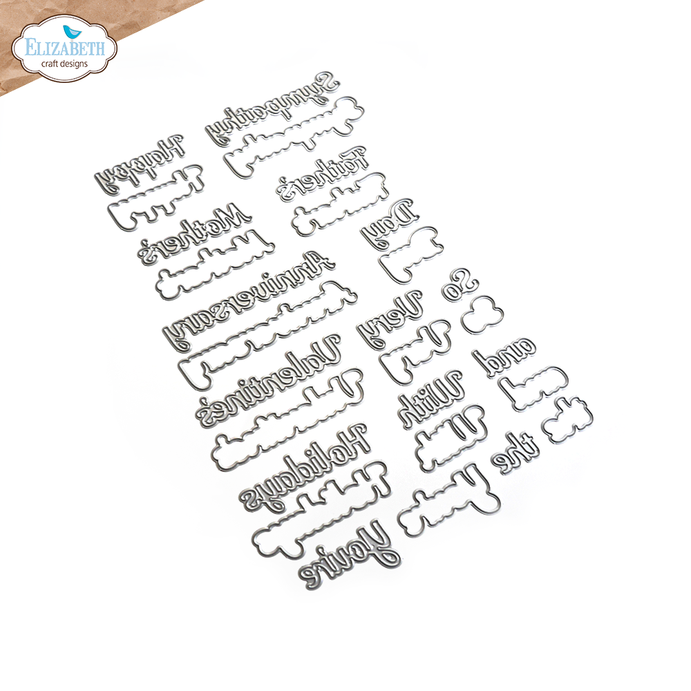Elizabeth Craft Designs This Lovely Life Dies Everyday Words 3 (2141) (DISCONTINUED)