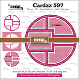 Crealies Cardzz Dies No. 597 Frame & Inlays Divina (CLCZ597)
