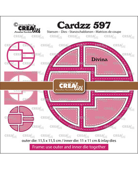 Crealies Cardzz Dies No. 597 Frame & Inlays Divina (CLCZ597)