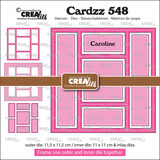 Crealies Cardzz Dies No. 548 Frame & Inlays Caroline (CLCZ548)