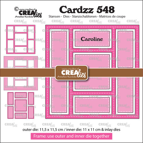 Crealies Cardzz Stansen No. 548 Frame & Inlays Caroline (CLCZ548)
