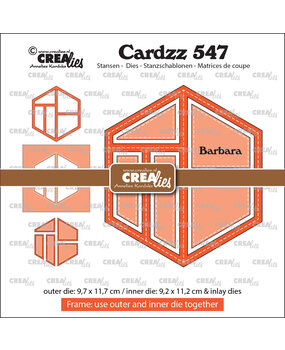 Crealies Cardzz Stansen No. 547 Frame & Inlays Barbara (CLCZ547)