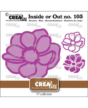 Crealies Inside Or Out Dies No. 103 Anemone Large (CLIO103)