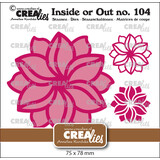 Crealies Inside Or Out Stansen No. 104 Fantasiebloem A Groot (CLIO104)