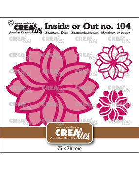 Crealies Inside Or Out Stansen No. 104 Fantasiebloem A Groot (CLIO104)