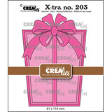 Crealies X-tra Stansen No. 203 Geef Een Cadeaukaart: Cadeau Met Strik (CLXtra203)