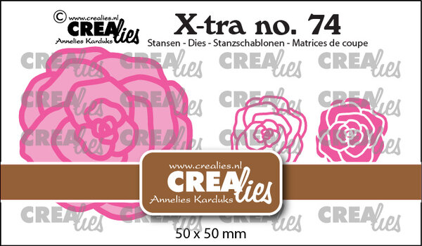 Crealies X-tra Dies No. 74 Rose Small (CLXtra74)