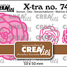 Crealies X-tra Dies No. 74 Rose Small (CLXtra74)