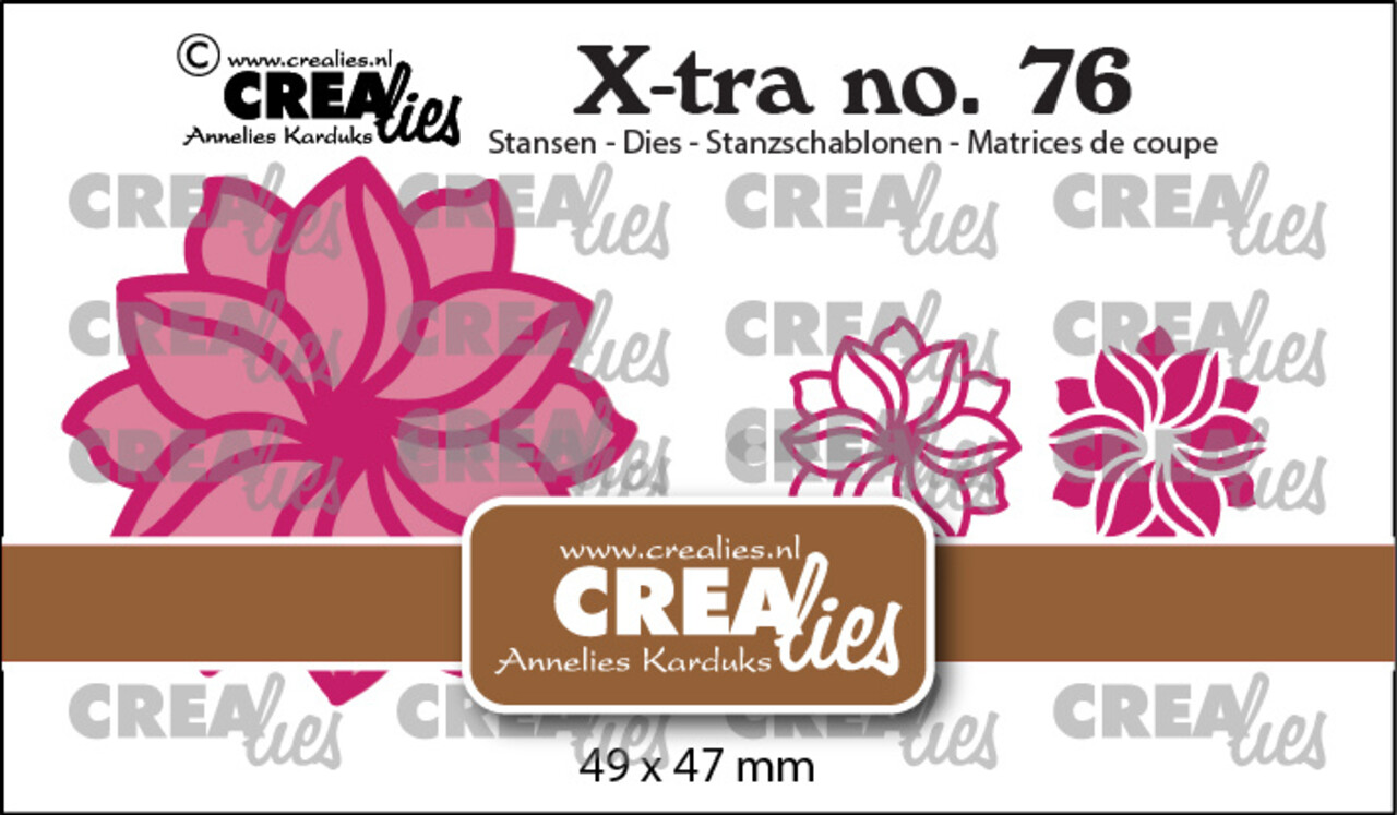 Crealies X-tra Stansen No. 76 Fantasiebloem A Klein (CLXtra76)